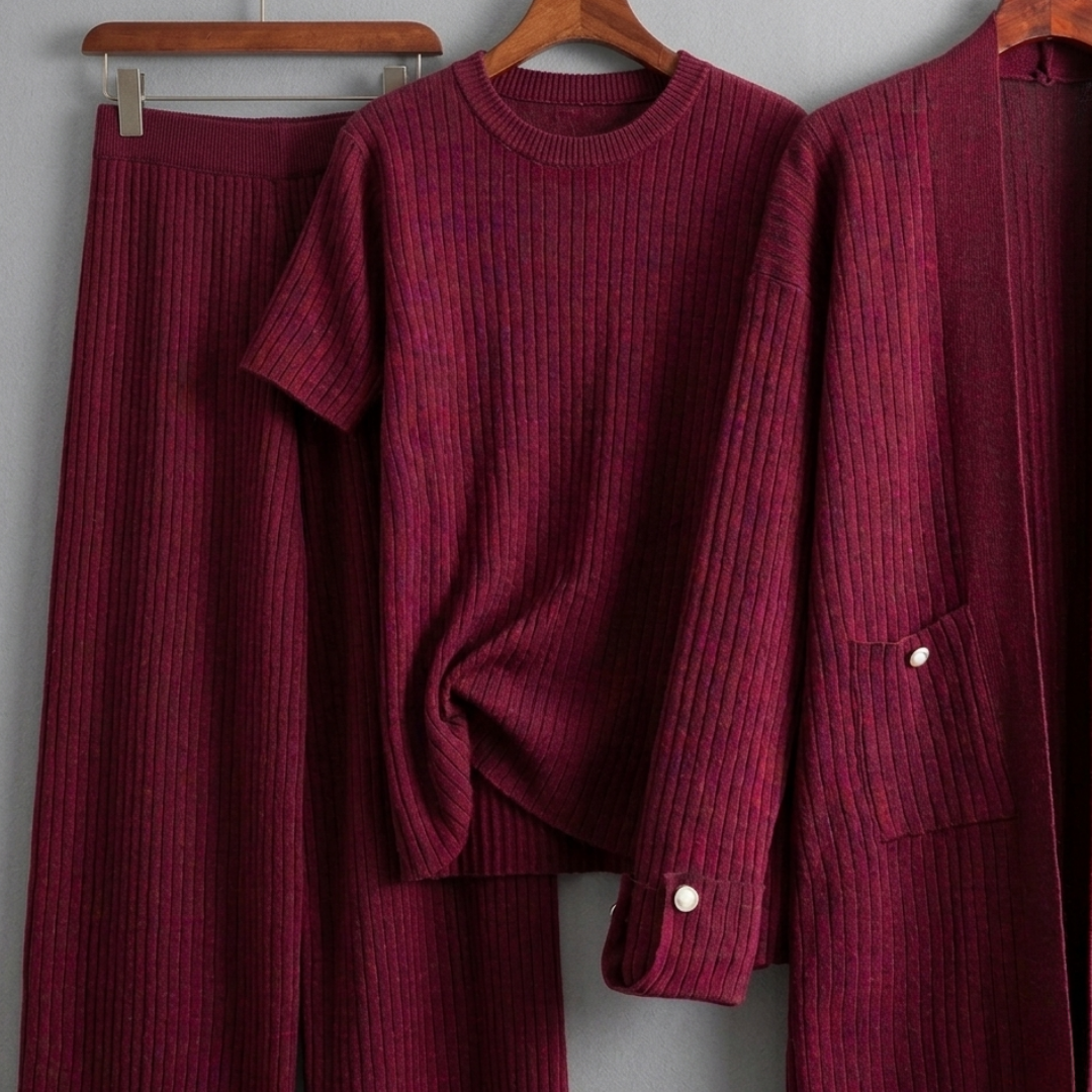 Pauline Cashmere Signature Knit Set