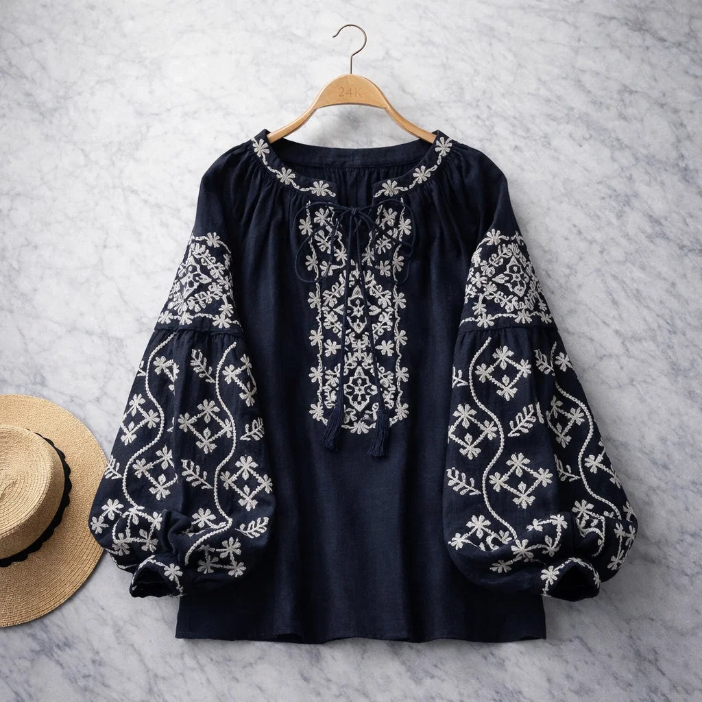 Adelina Linen Blouse