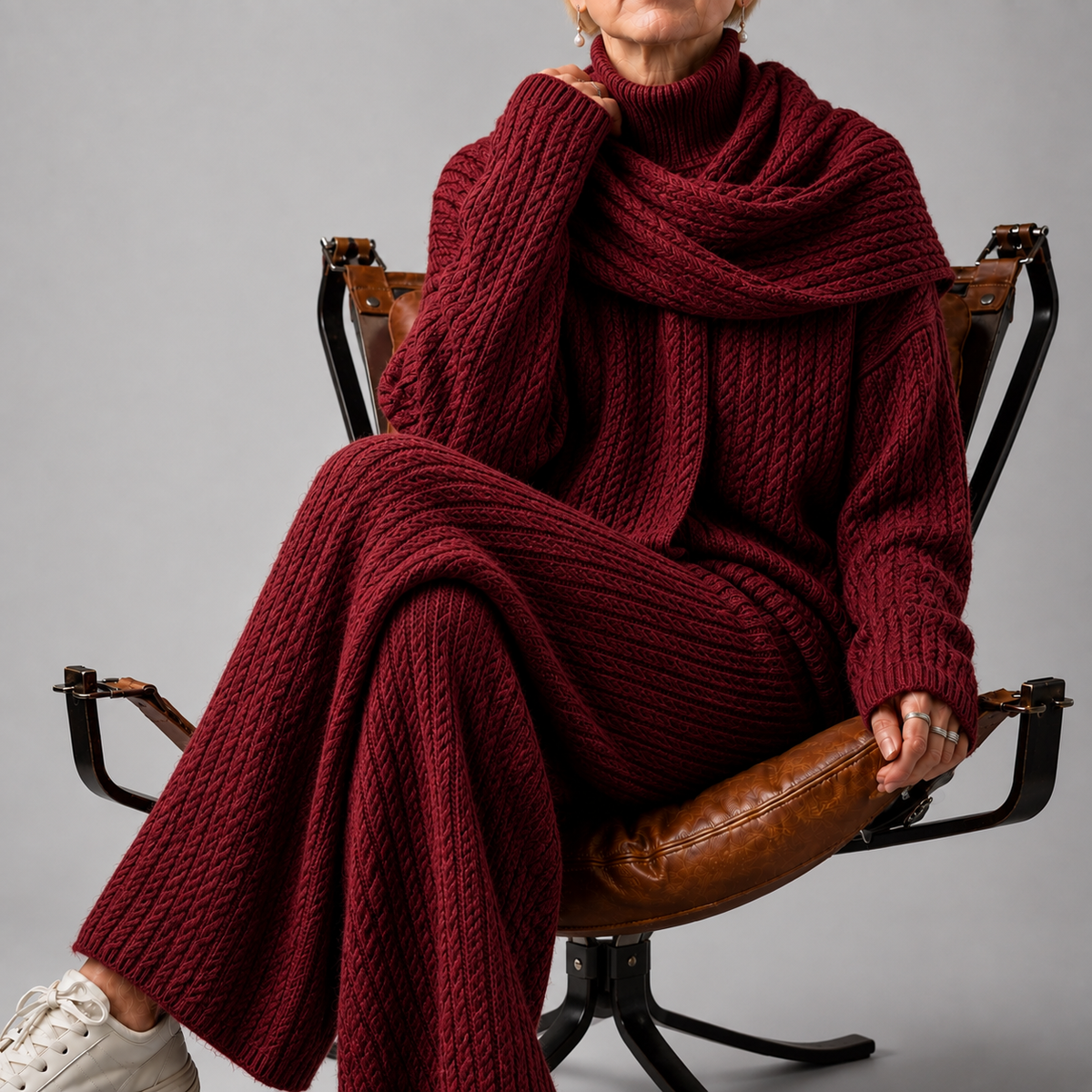 Alena Cashmere Signature Knit Set