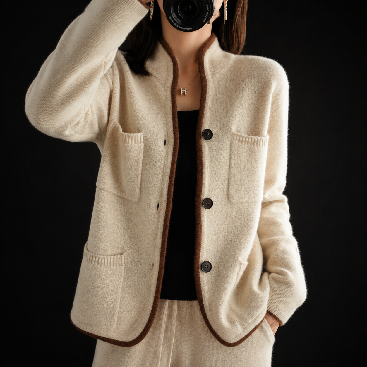 Marcelline Cashmere Cardigan