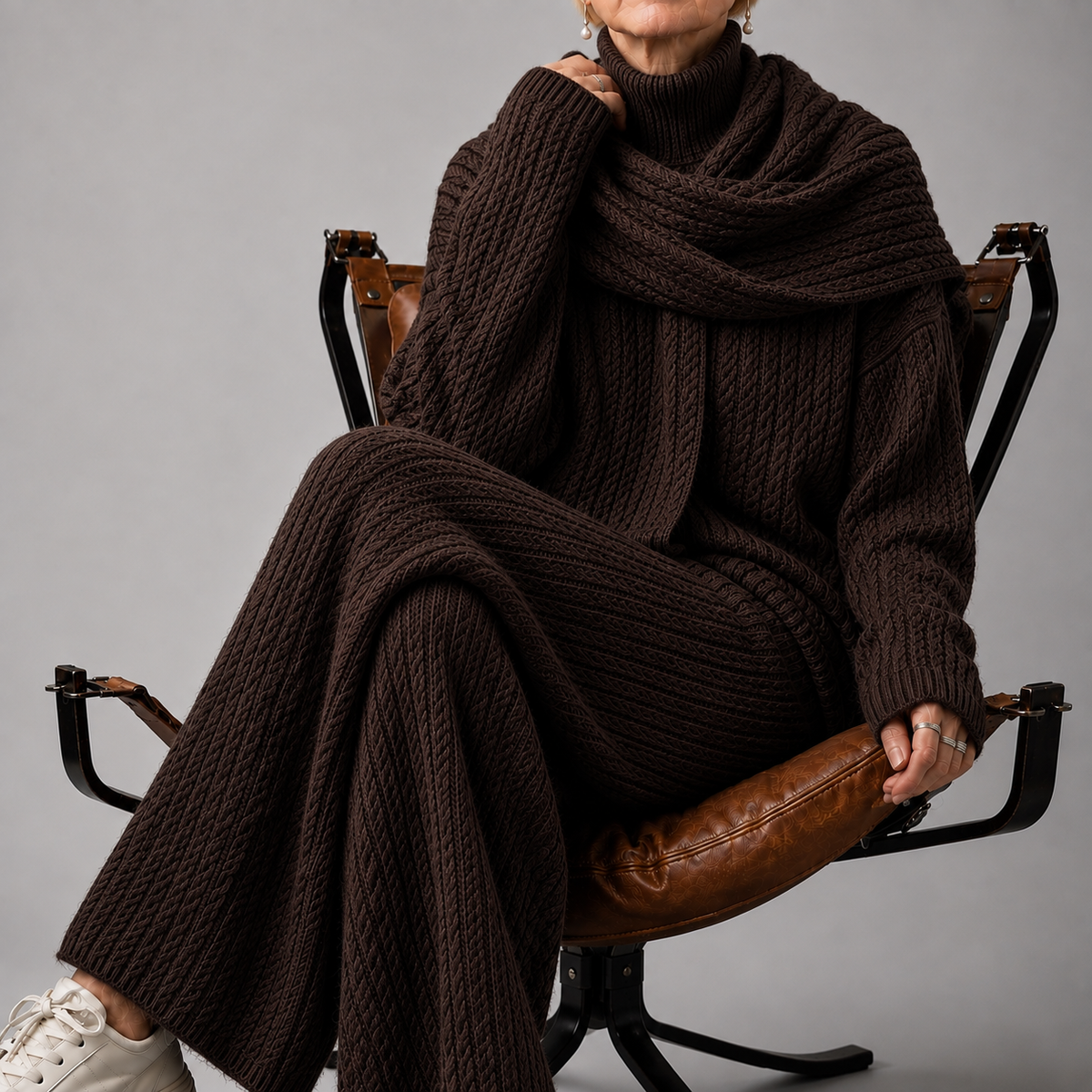 Alena Cashmere Signature Knit Set