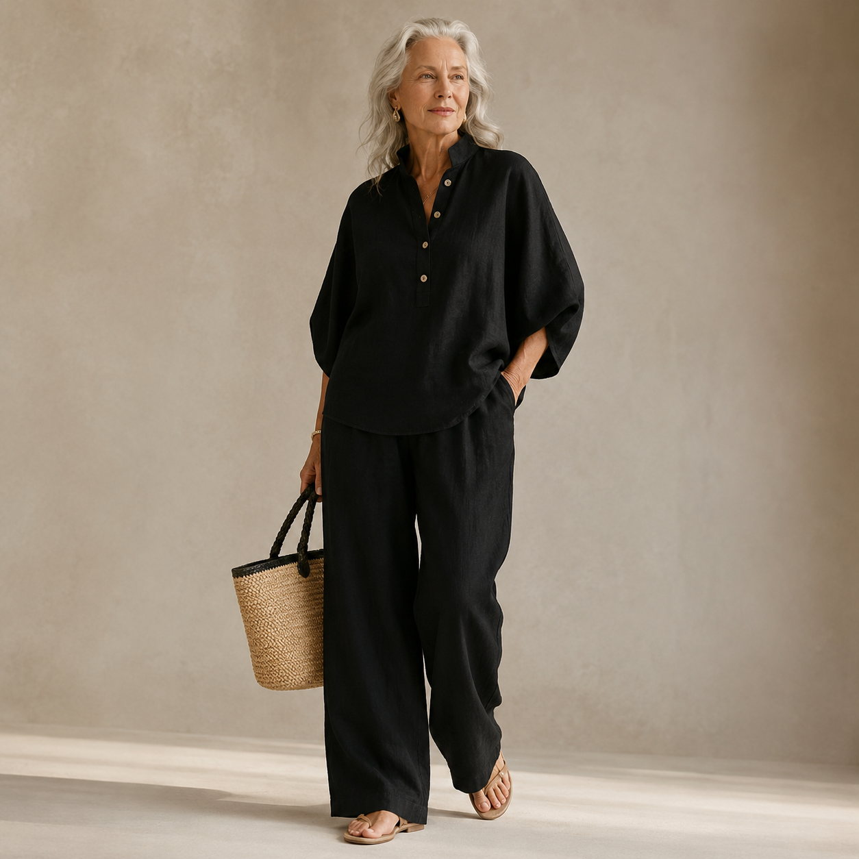 Kiyomi Linen Lounge Set