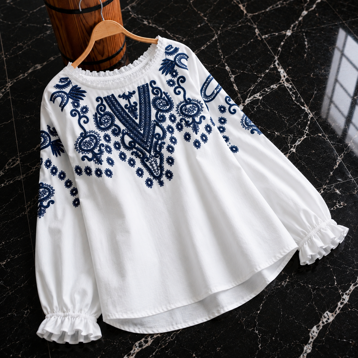 Margaret Grace Cotton Blouse