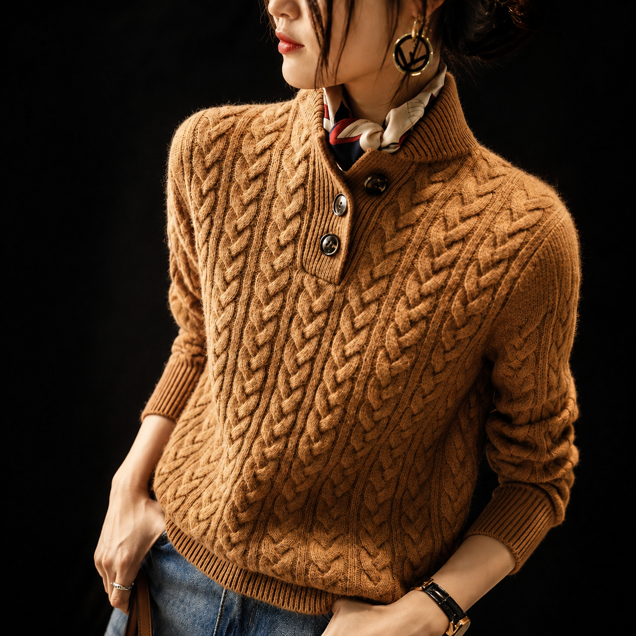 Sierra Cashmere Knit Cardigan