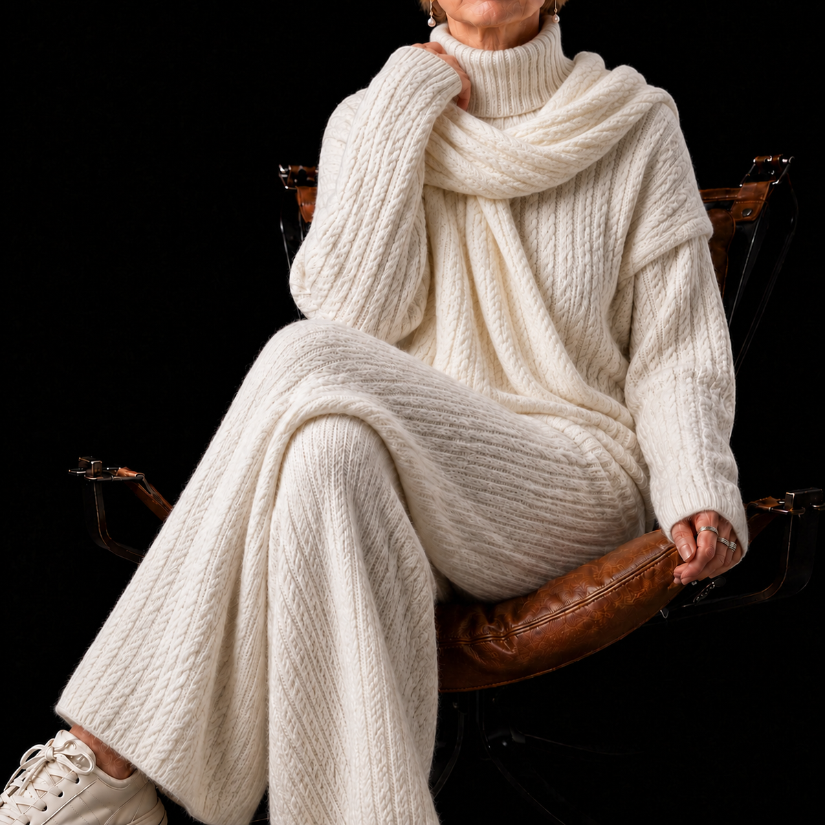 Alena Cashmere Signature Knit Set