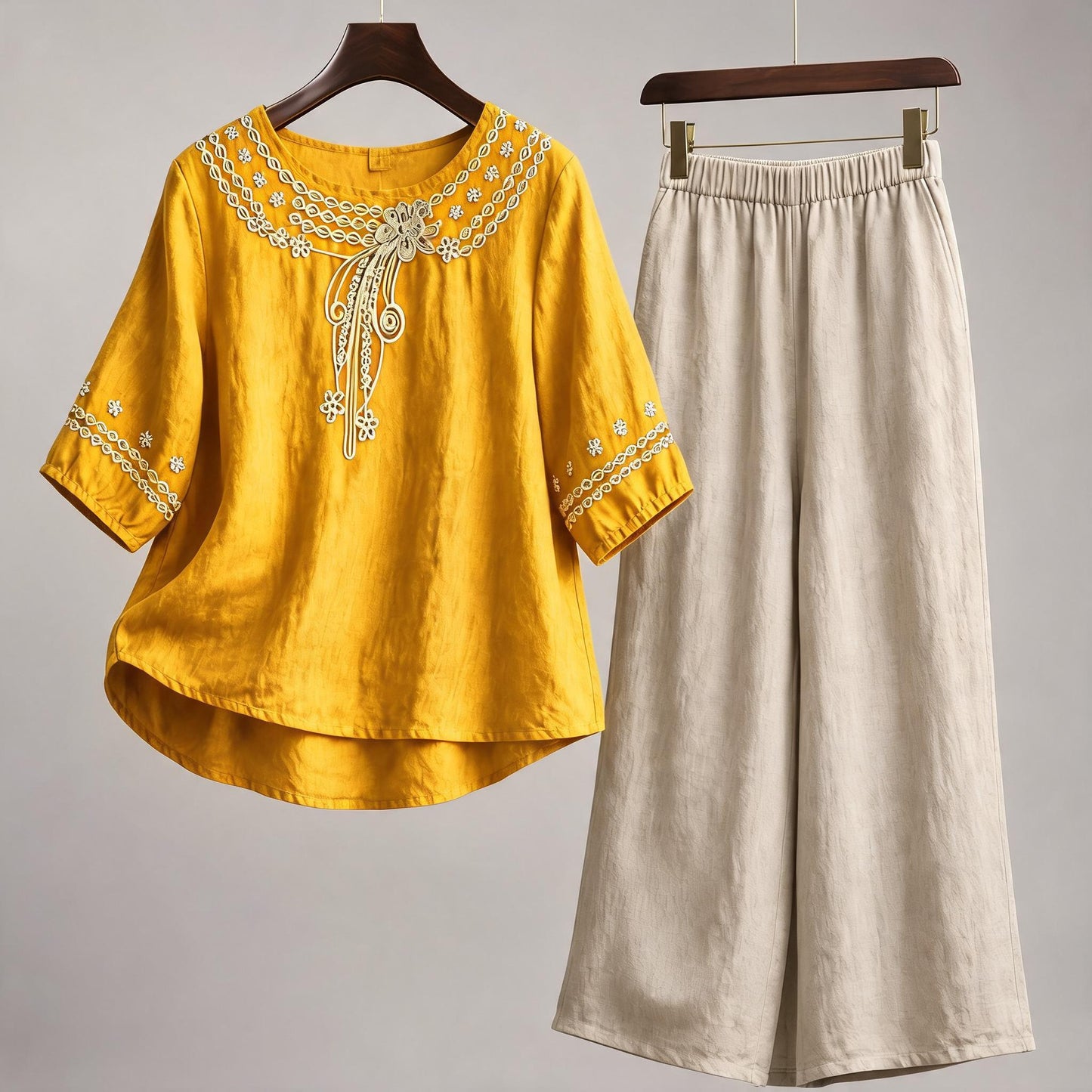Riviera Floral Linen Set