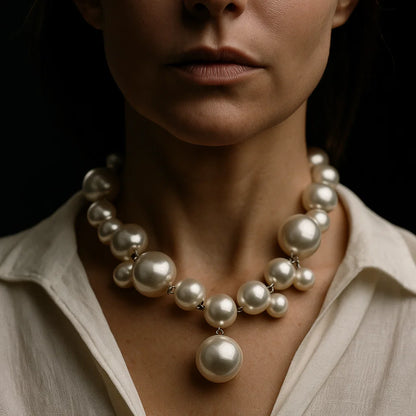 Belle Pearl Collar Necklace