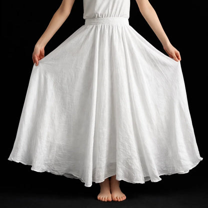 Santorini Linen Skirt