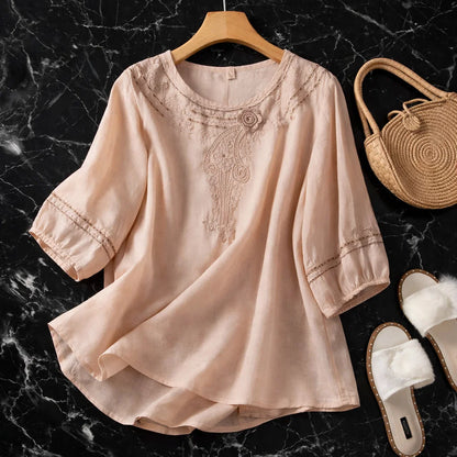 Madina Linen Blouse