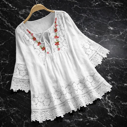 Florienne Linen Blouse