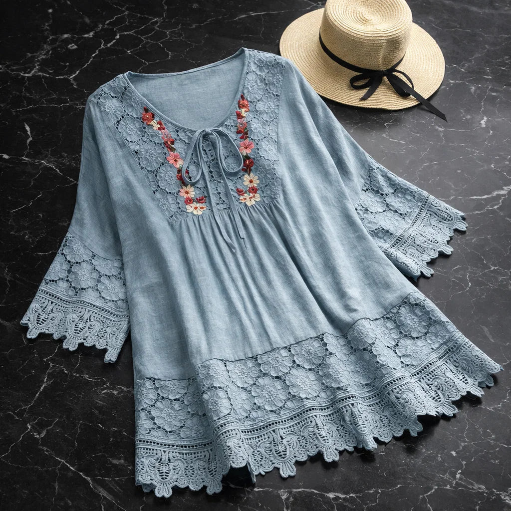 Florienne Linen Blouse