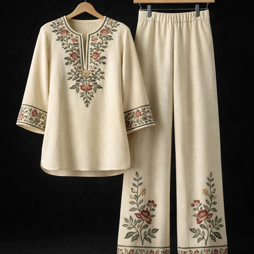 Magnolia Floral Linen Set