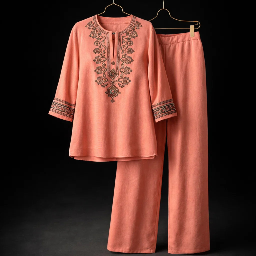 Magnolia Floral Linen Set