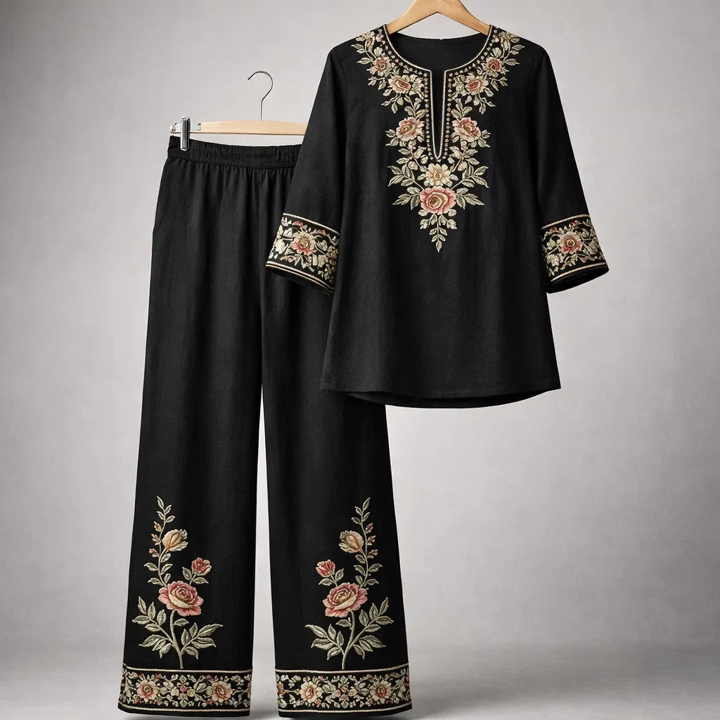 Magnolia Floral Linen Set
