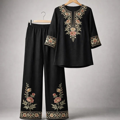 Magnolia Floral Linen Set