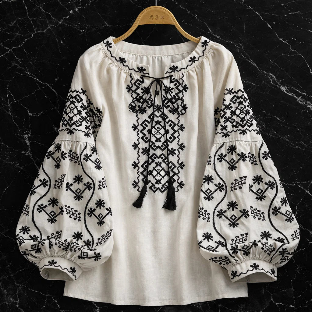 Adelina Linen Blouse