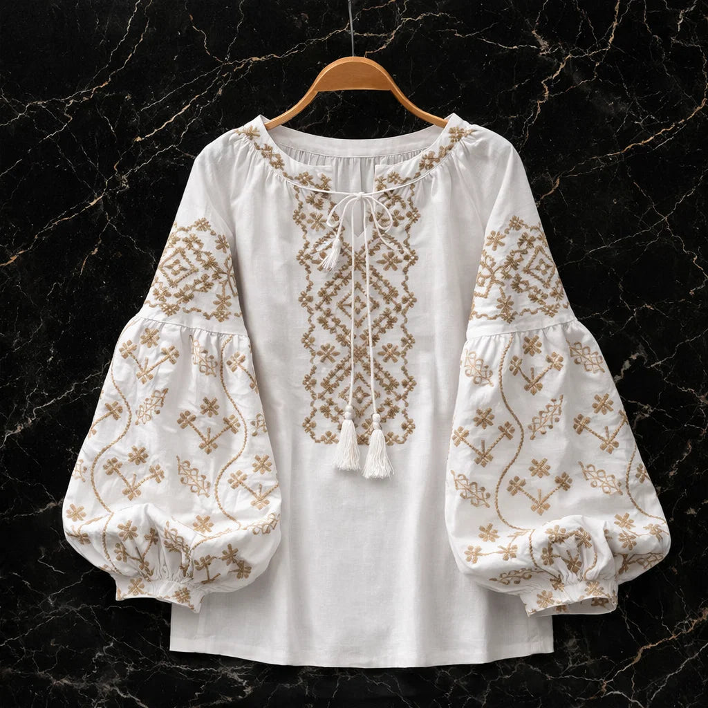 Adelina Linen Blouse