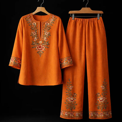 Jasmine Floral Linen Set